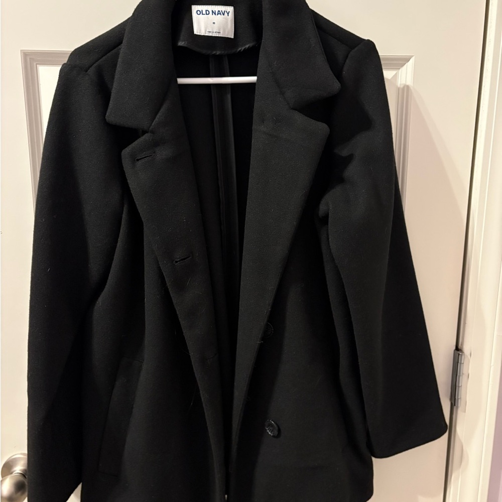 Old Navy Women's Elegant Black Peacoat